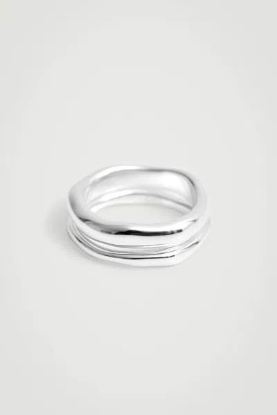 Cos Two-pack Sterling Silver Rings