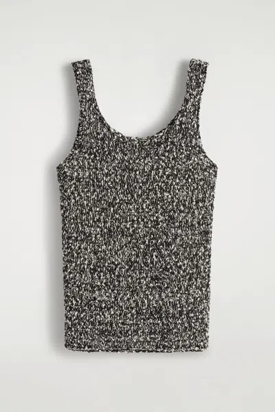 Cos Two-tone Chunky Knitted Tank Top In Multi