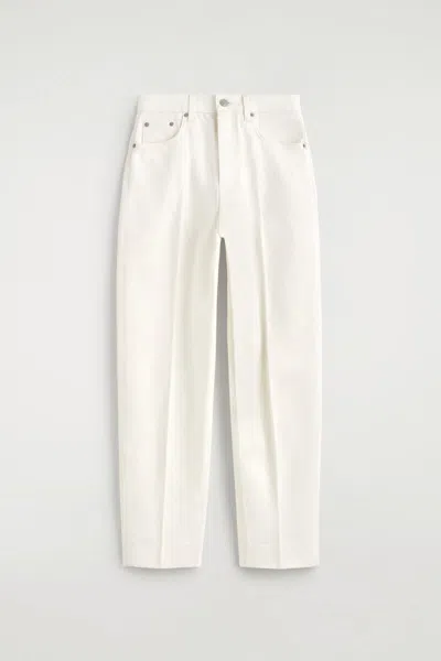 Cos Umbra Tapered Jeans In White