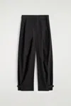 Cos Utility Barrel-leg Pants In Black