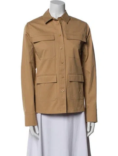 Pre-owned Cos Utility Jacket In Brown