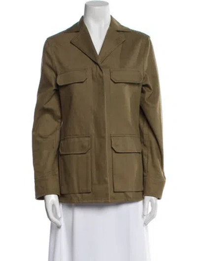 Pre-owned Cos Utility Jacket In Green