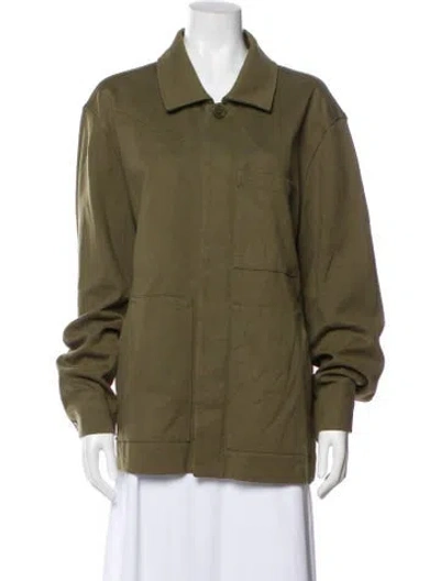 Pre-owned Cos Utility Jacket In Green