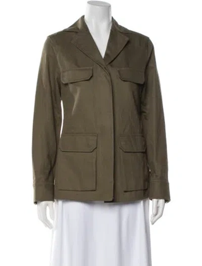 Pre-owned Cos Utility Jacket In Green