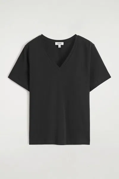 Cos V-neck Cotton T-shirt