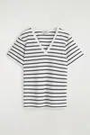 Cos V-neck Cotton T-shirt