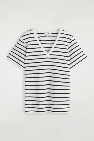 Cos V-neck Cotton T-shirt