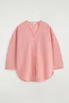 Cos V-neck Linen-cotton Shirt