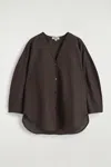 Cos V-neck Linen-cotton Shirt