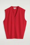 Cos V-neck Merino Wool Vest