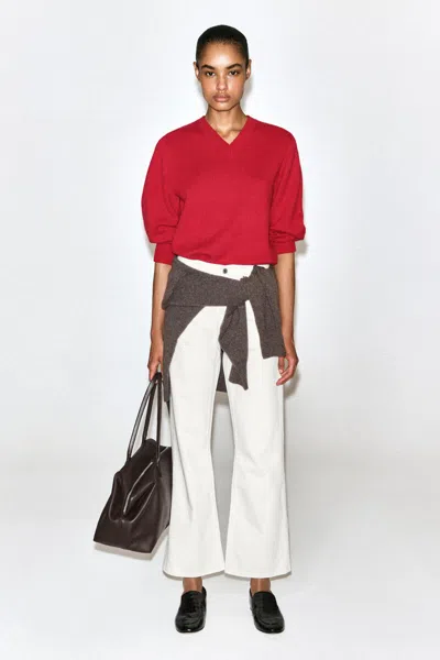 Cos Valley Cropped Bootcut Jeans In White