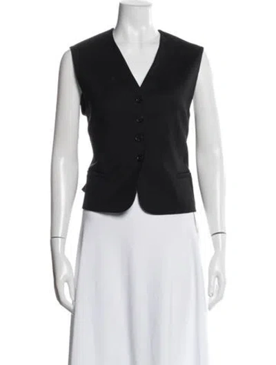 Pre-owned Cos Vest In Black
