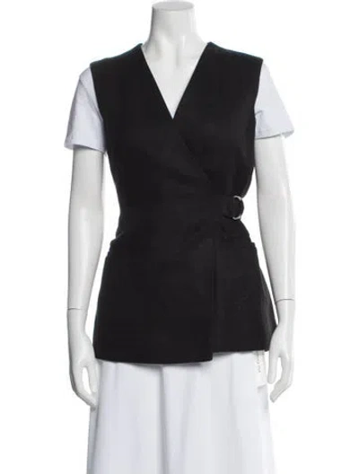 Pre-owned Cos Vest In Black
