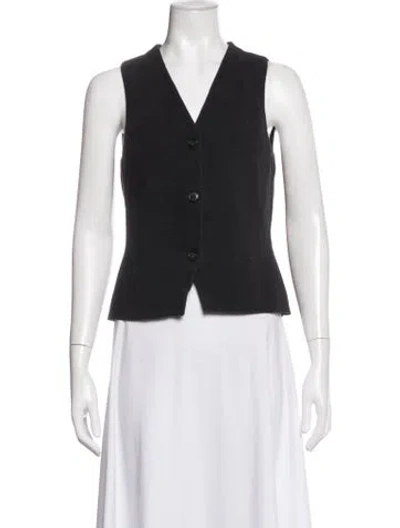 Pre-owned Cos Vest In Black