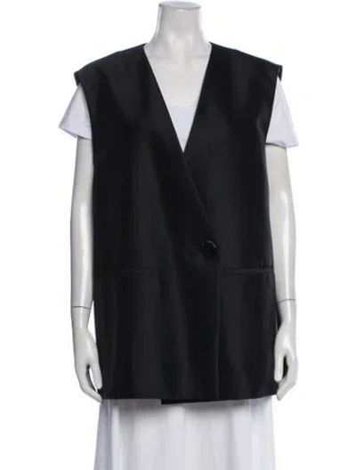 Pre-owned Cos Vest In Black