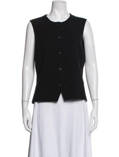 Pre-owned Cos Vest In Black