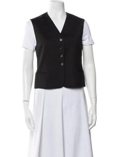 Pre-owned Cos Vest In Black