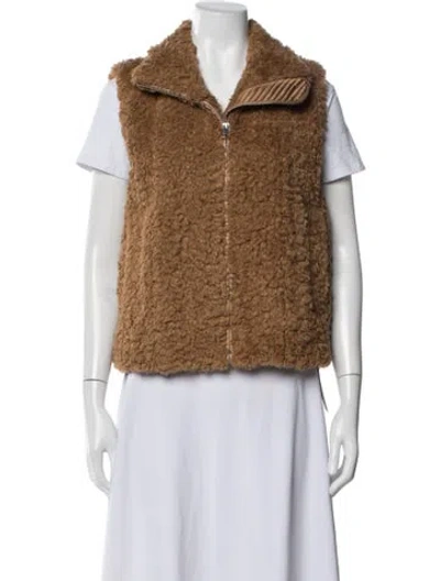 Pre-owned Cos Vest In Brown