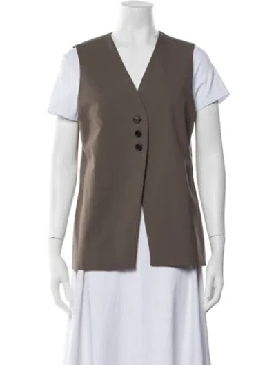 Pre-owned Cos Vest In Brown