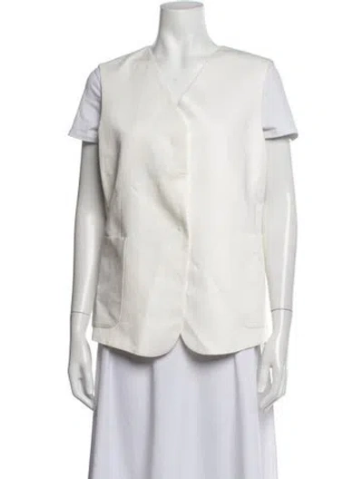 Pre-owned Cos Vest In White