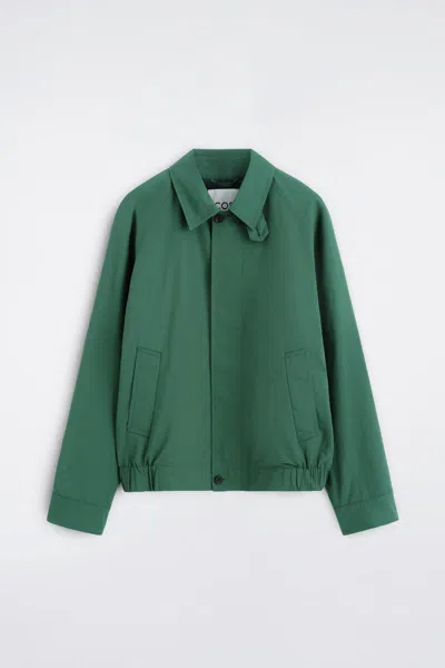 Cos Veste Harrington En Coton Et Nylon In Vert