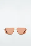 Cos Vista Sunglasses - Aviator In Brown