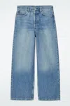 Cos Volume Wide-leg Jeans In Turquoise