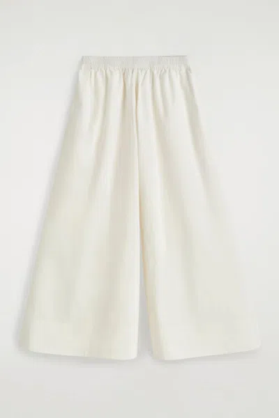 Cos Jupe-culotte Volumineuse In Blanc