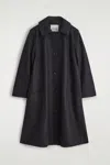 Cos Cappotto Voluminoso Stile Car Coat In Lana In Black