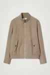 Cos Water-repellent Harrington Jacket In Beige