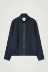 Cos Water-repellent Harrington Jacket In Blue