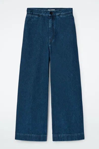 Cos Wide-leg Denim Pants In Blue