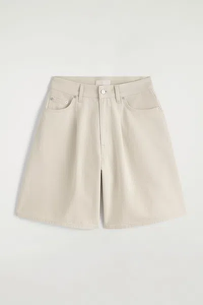 Cos Wide-leg Denim Shorts