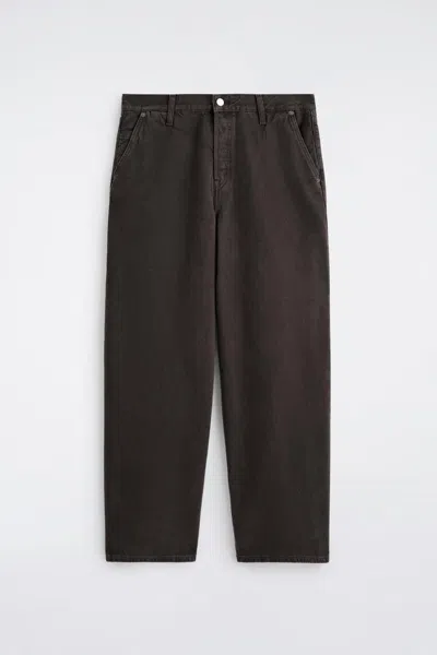 Cos Wide-leg Denim Pants In Black