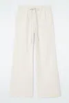 Cos Fliessende Hose Aus Denim Mit Weitem Bein In Ecru