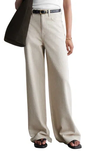 Cos Wide Leg Jeans In Neutral
