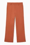 Cos Wide-leg Trousers In Brown