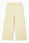 Cos Wide-leg Wool Utility Pants In Yellow