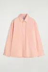 Cos Camicia Oxford Ampia Oversize In Cotone In Arancione