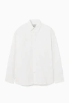 Cos Wide Oxford Shirt - Oversized In White