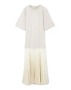 COS COS WOMAN MAXI DRESS IVORY SIZE L COTTON, POLYESTER, ELASTANE