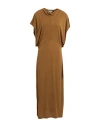 Cos Woman Midi Dress Military Green Size M Vise, Polyester In Green