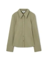 Cos Woman Shirt Sage Green Size M Vise, Polyamide, Elastane In Sage Green
