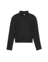 Cos Woman Top Black Size 14 Wool In Black