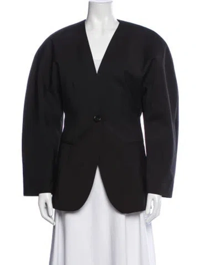 Pre-owned Cos Wool Blazer In Black