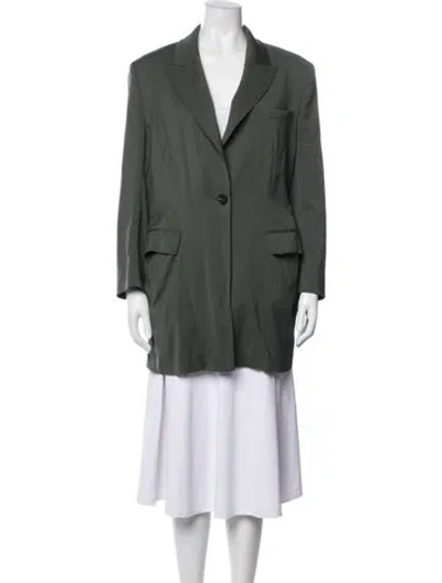 Pre-owned Cos Wool Blazer In Green