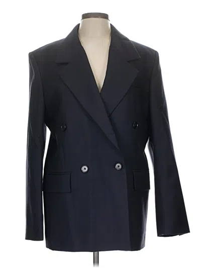 Pre-owned Cos Wool Blazer Jacket In Blue