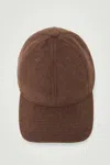 Cos Wool-blend Baseball Cap In Beige