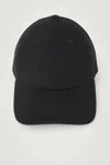 Cos Wool-blend Baseball Cap In Black