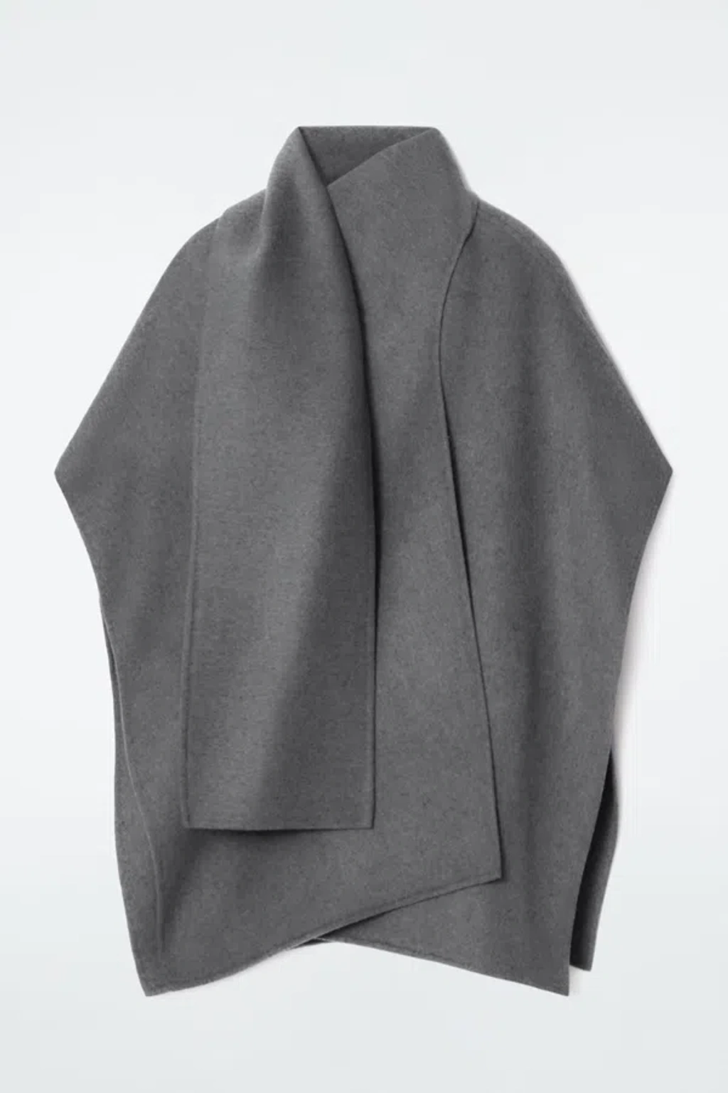 Cos Wool-blend Cape In Grey | ModeSens